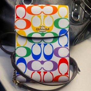 COACH PRIDE 🌈 cellphone crossbody NEVER USED!!